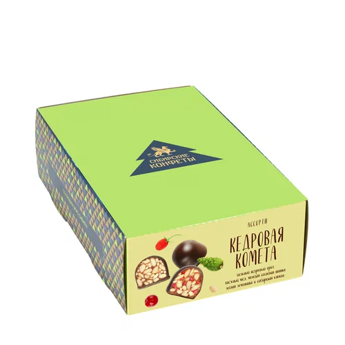 №2 Кедровая комета Ассорти (9429) (классика, клюква, шишка, земляника), 540г   в Шарыпове