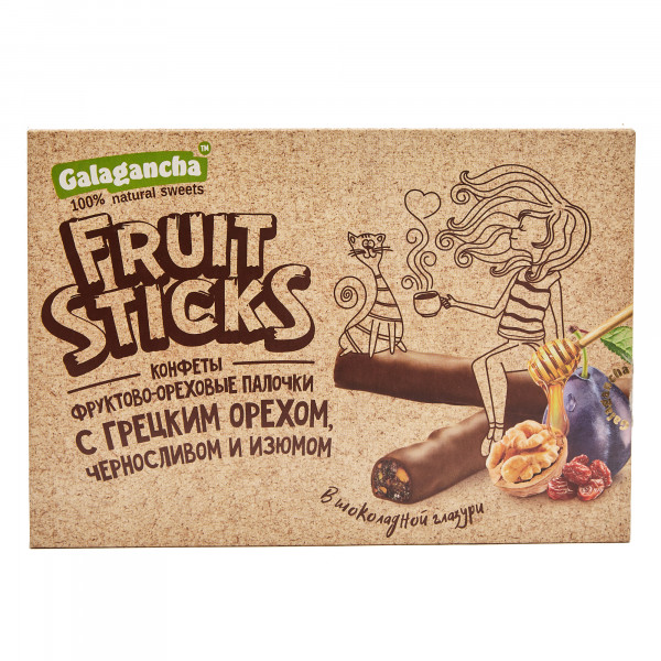 №2 Берестов КРАФТ Fruit Stiсks с черносливом и грецким орехом, 175г в Шарыпове