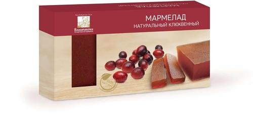  Мармелад пластовый 210г клюквенный в Шарыпове