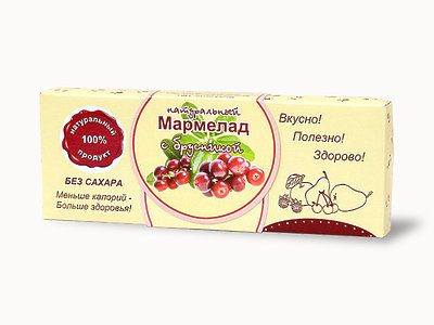  Мармелад натуральный "Брусника" 140г в Шарыпове
