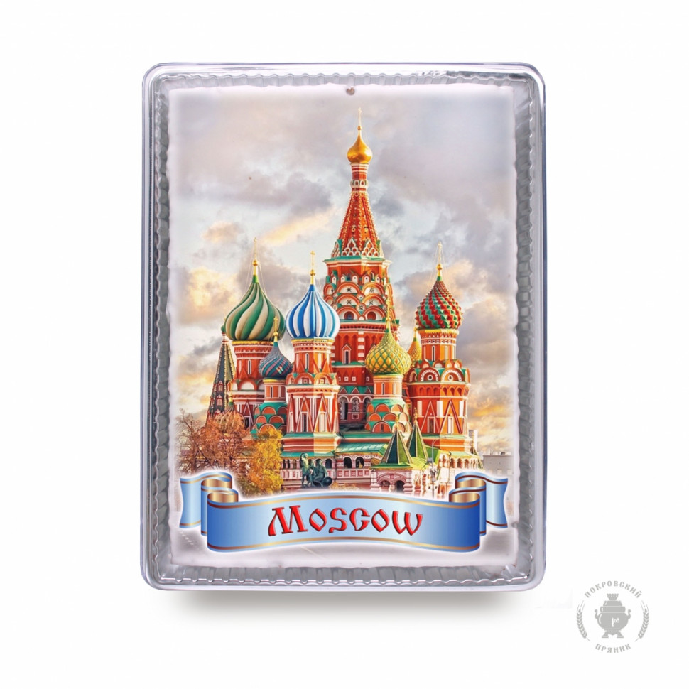  Пряник 600г MOSCOW с фотопечатью (в подарочной пластиковой упаковке)  в Шарыпове