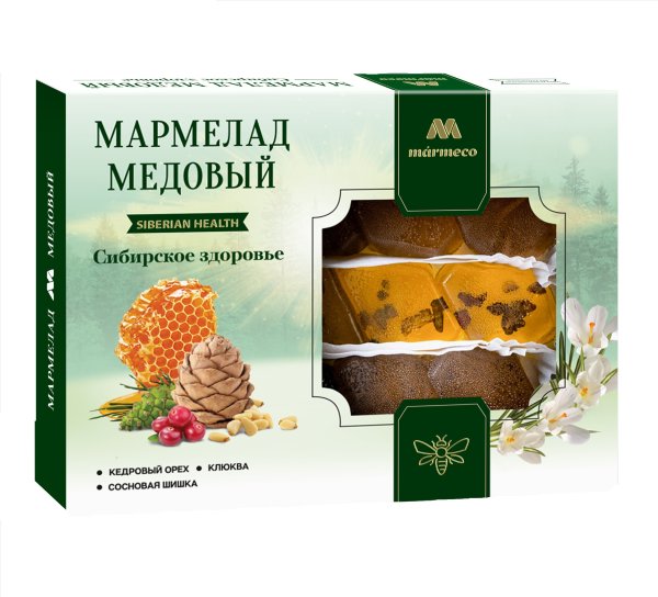 №2 Мармелад медовый "Сибирское здоровье" без сахара 200г  в Шарыпове