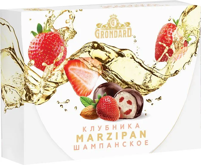  TM Grondard       (10185) Конфеты глазированные Марципановые Клубника и Шампанское, 98г в Шарыпове